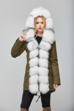 Зимняя парка Mila Nova П-27 Хаки — изображение 5