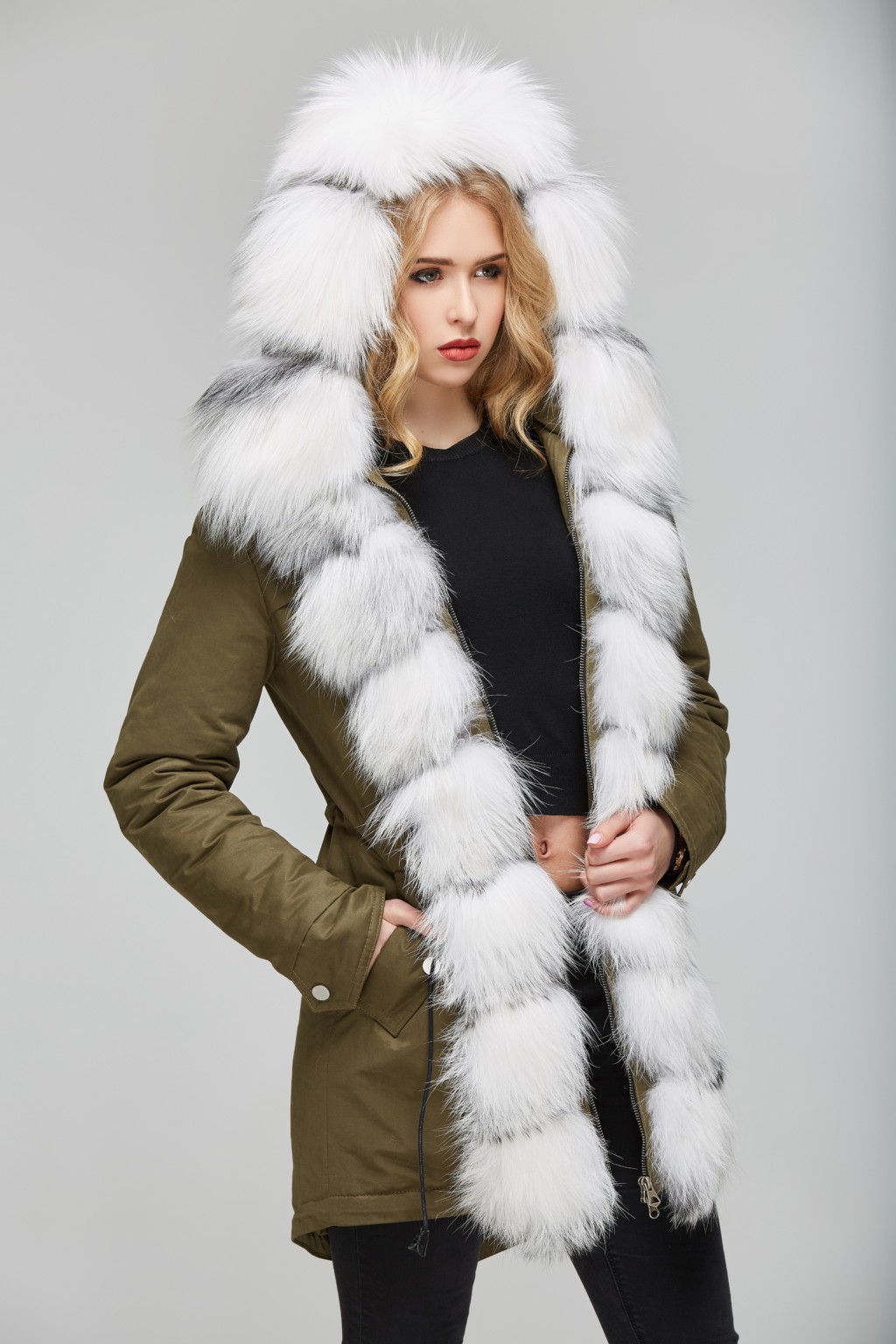 Зимняя парка Mila Nova П-27 Хаки — изображение 1