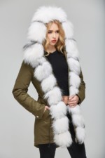 Зимняя парка Mila Nova П-27 Хаки