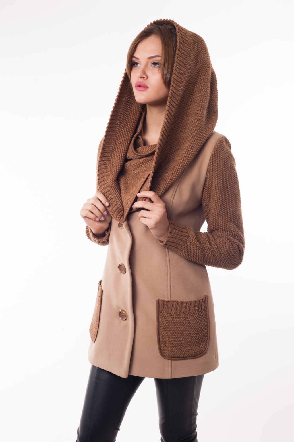 Демисезонное пальто Mila Nova А-25 бежевый — изображение 1