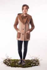 Демисезонное пальто Mila Nova А-25 бежевый — изображение 2