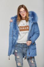 Зимняя парка Mila Nova П-17ех деним