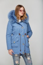 Зимняя парка Mila Nova П-17ех деним — изображение 4