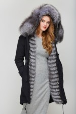 Зимняя парка Mila Nova П-21д черная