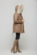 Зимова парка Mila Nova П-22 капучино - Зображення 2