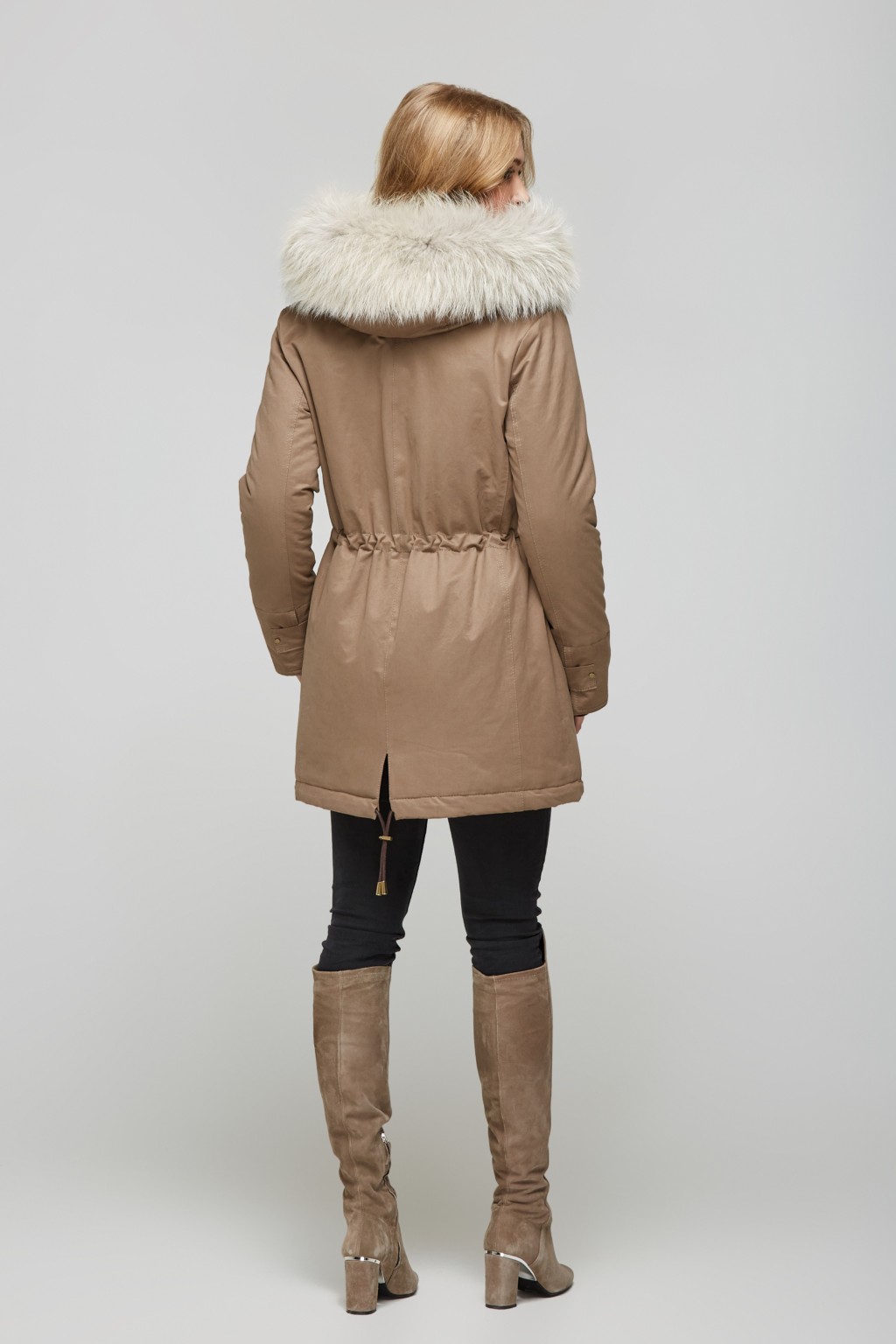 Зимова парка Mila Nova П-22 капучино - Зображення 3