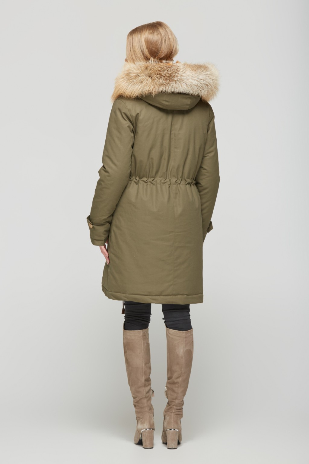 Зимняя парка Mila Nova П-23 хаки — изображение 2