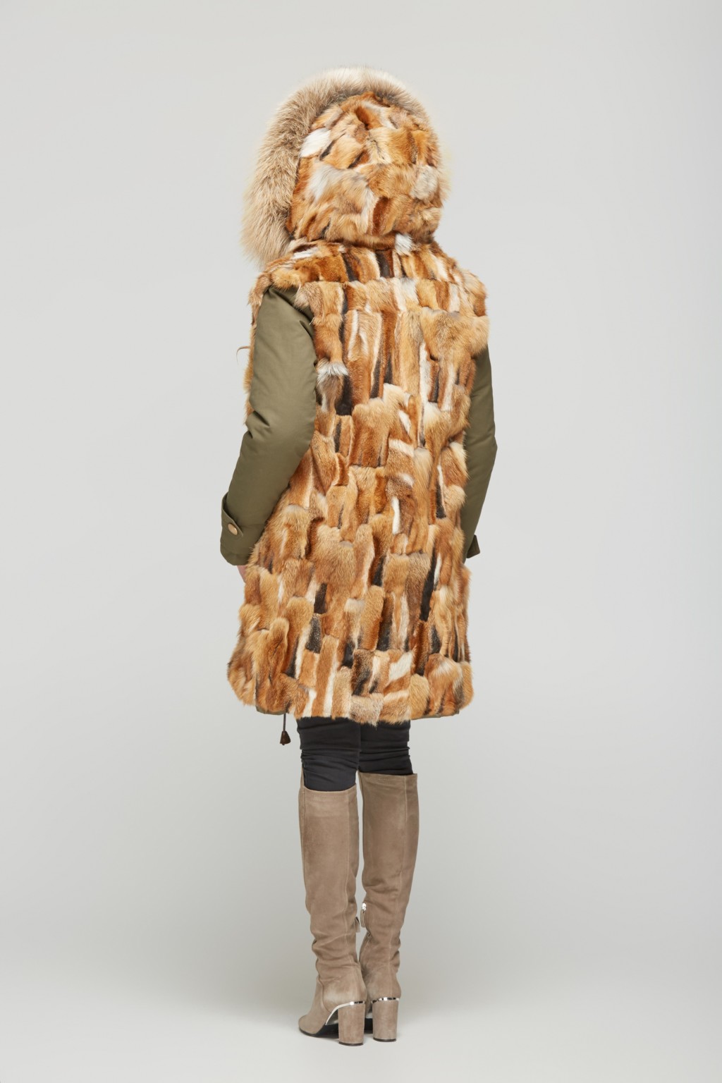 Зимняя парка Mila Nova П-23 хаки — изображение 5