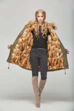 Зимняя парка Mila Nova П-23 хаки — изображение 3