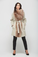Зимнее пальто Mila Nova ПВ-32кор бежевый — изображение 2