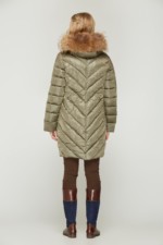 Зимний пуховик Mila Nova К-53 оливка — изображение 3