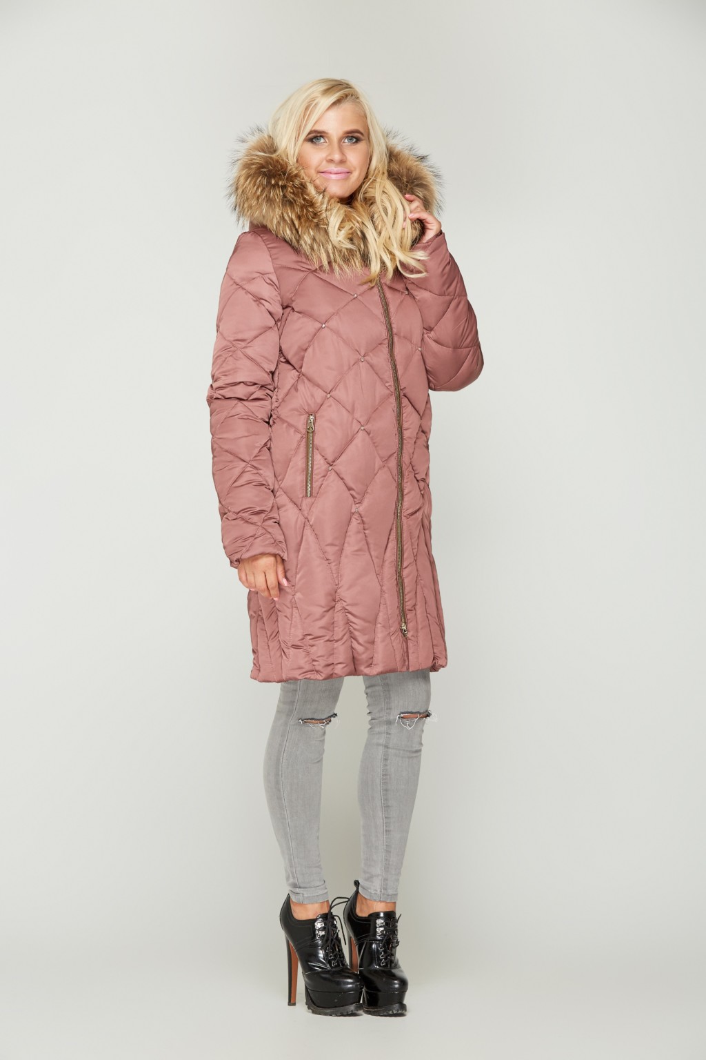 Зимний пуховик Mila Nova К-55 фреза — изображение 1