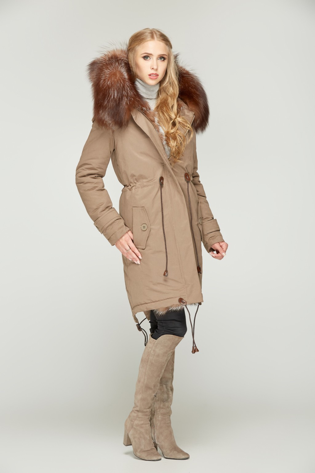 Зимняя парка Mila Nova П-21д капучино — изображение 2