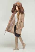 Зимняя парка Mila Nova П-21д капучино