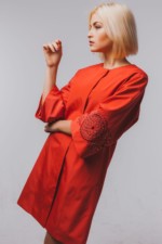 Демисезонный Плащ Mila Nova А-12пл коралл