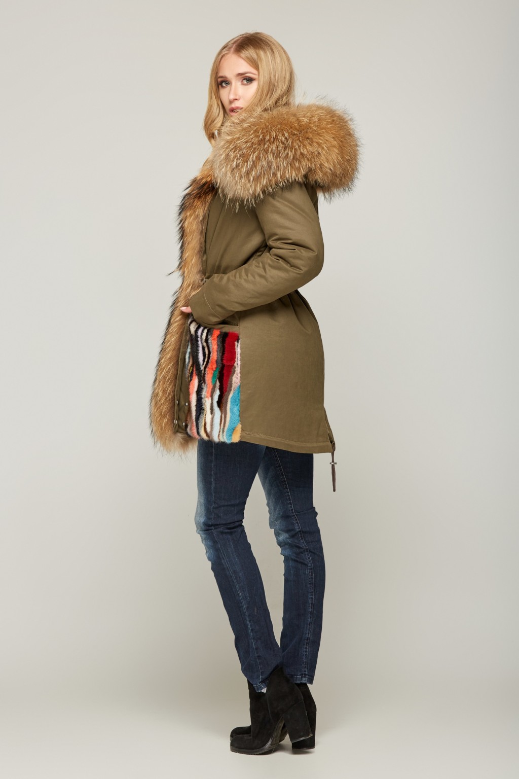 Зимняя парка Mila Nova П-38 хаки — изображение 3