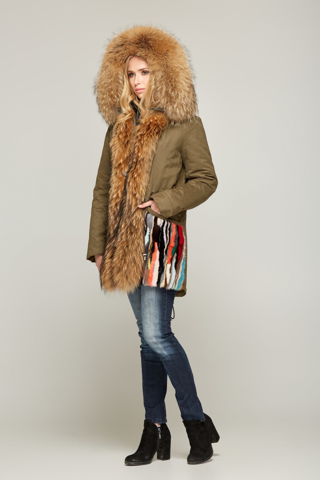 Зимняя парка Mila Nova П-38 хаки — изображение 2