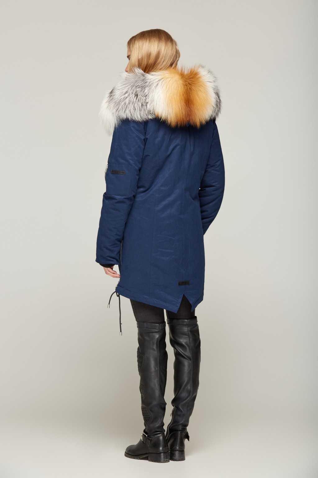 Зимняя парка Mila Nova П-46 СИНИЙ GOLD FOX — изображение 3