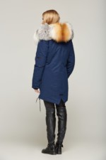 Зимняя парка Mila Nova П-46 СИНИЙ GOLD FOX — изображение 3
