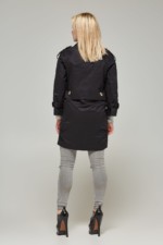 Демисезонный плащ Mila Nova Q-27 черный — изображение 2