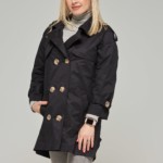 Демисезонный плащ Mila Nova Q-27 черный