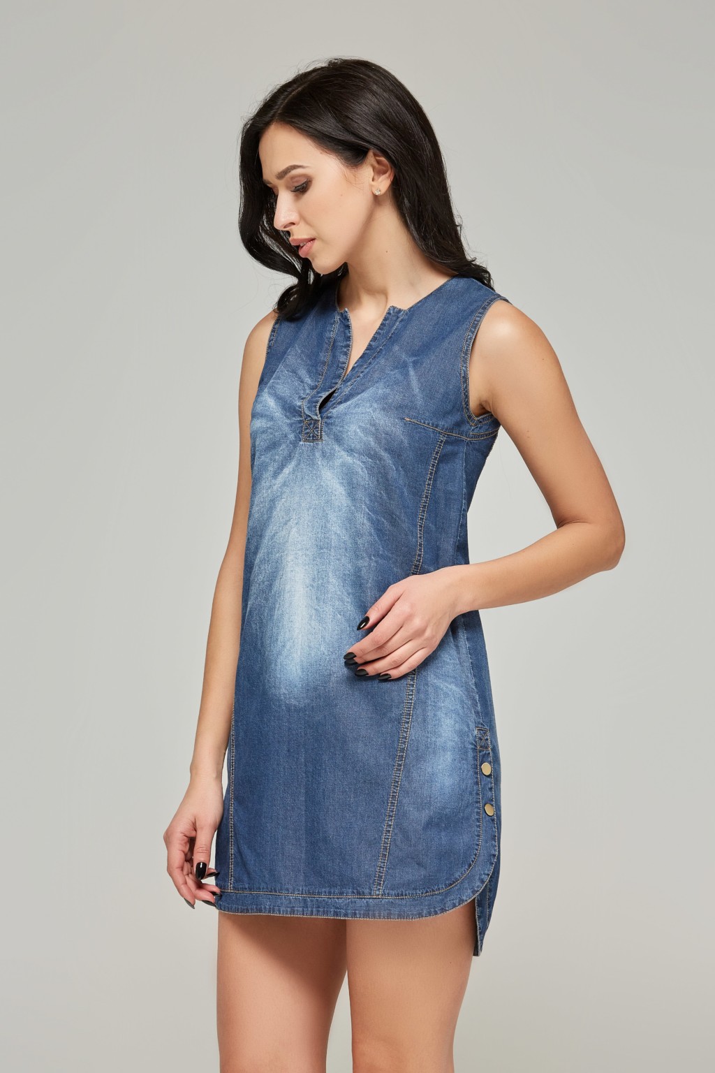 Летнее Платье Mila Nova Ф-28 голубой — изображение 1