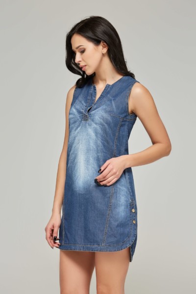 Летнее Платье Mila Nova Ф-28 голубой