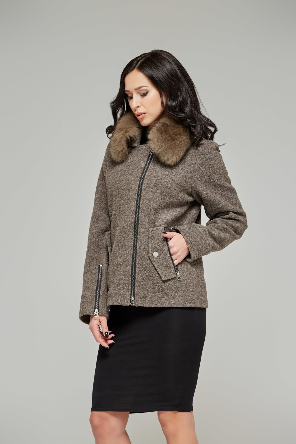 Демисезонное пальто Mila Nova ПВ-48 капучино — изображение 2