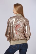 Демисезонная куртка Mila Nova К-73 золото — изображение 2