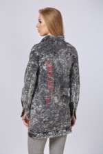 Джинсовая куртка Mila Nova Q-31 черный — изображение 2