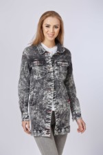 Джинсовая куртка Mila Nova Q-31 черный — изображение 3