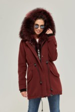 Зимняя парка Mila Nova П-52 бордо — изображение 2