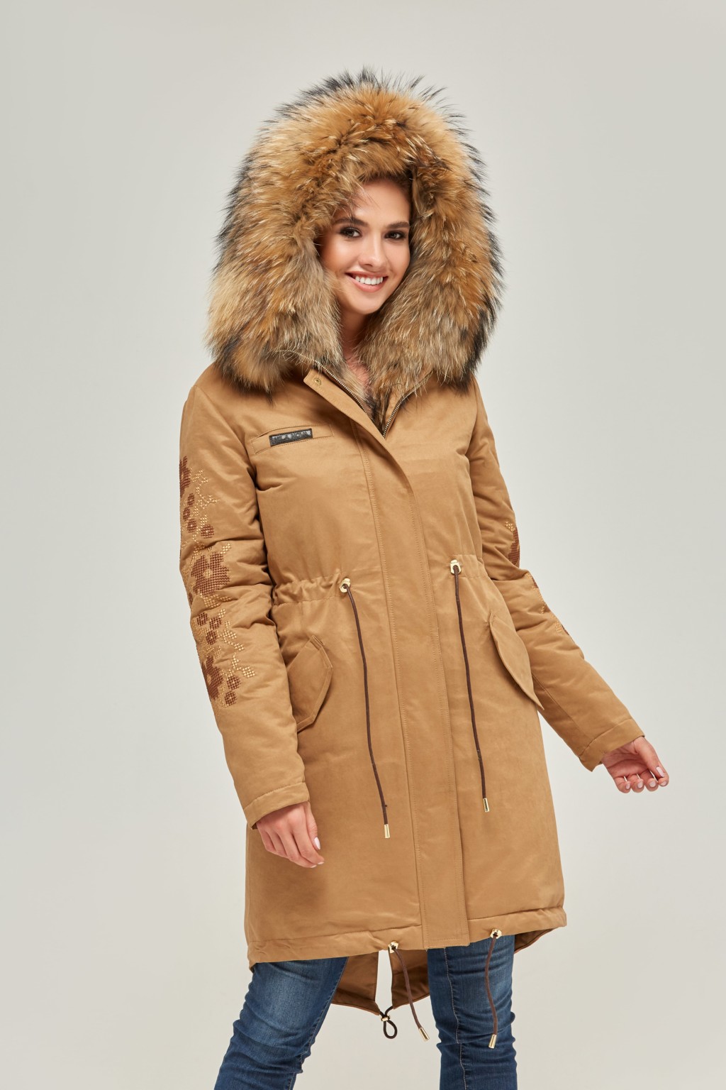 Зимняя парка Mila Nova П-63 кемел — изображение 4