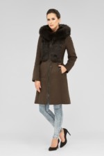 Зимняя дубленка Mila Nova Д-71 шоколад — изображение 2