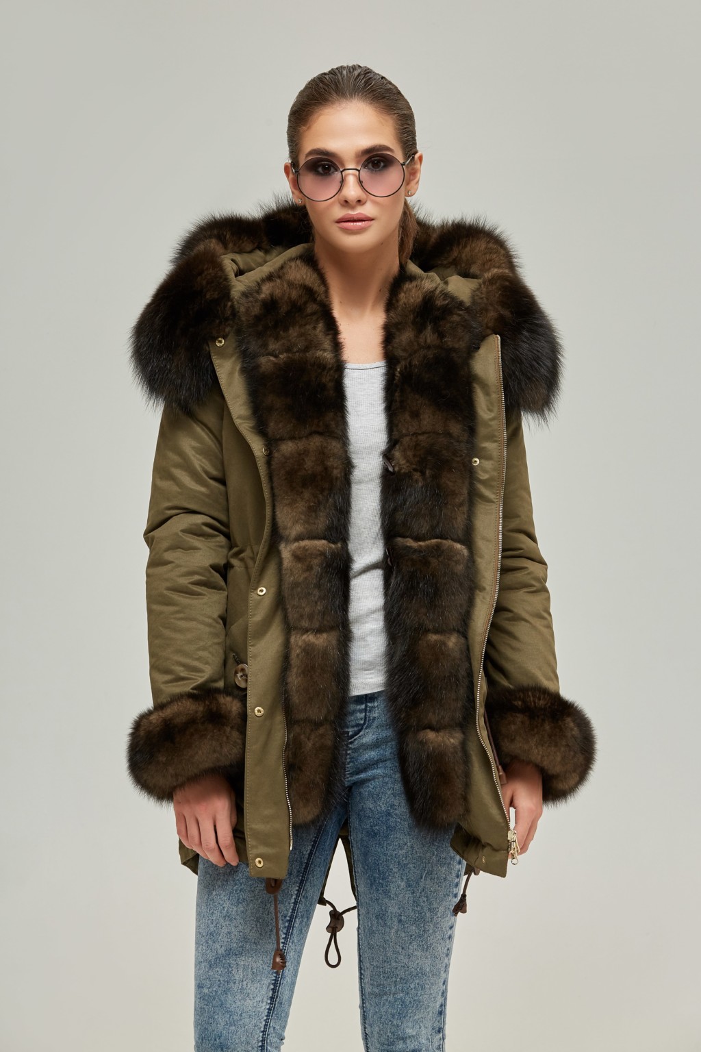 Зимняя парка Mila Nova П-61 хаки — изображение 1