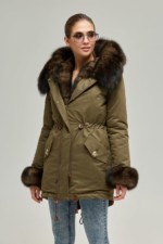 Зимняя парка Mila Nova П-61 хаки — изображение 2