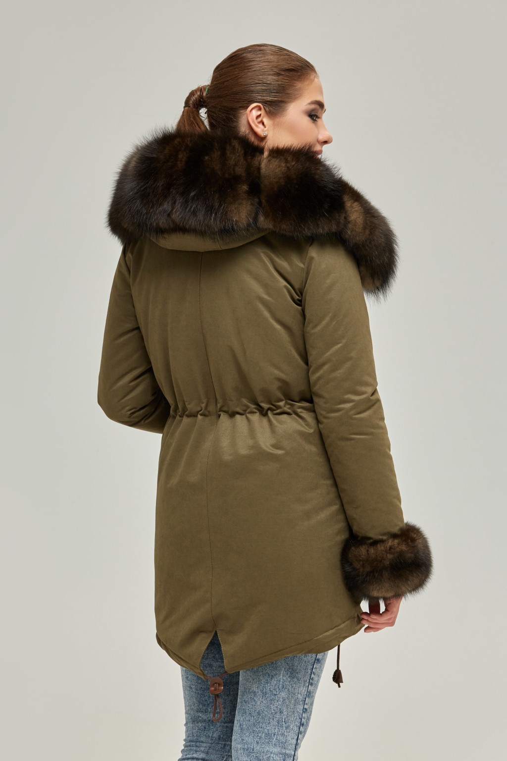 Зимняя парка Mila Nova П-61 хаки — изображение 3
