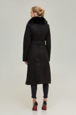 Зимняя дубленка Mila Nova Д-132 черный — изображение 2