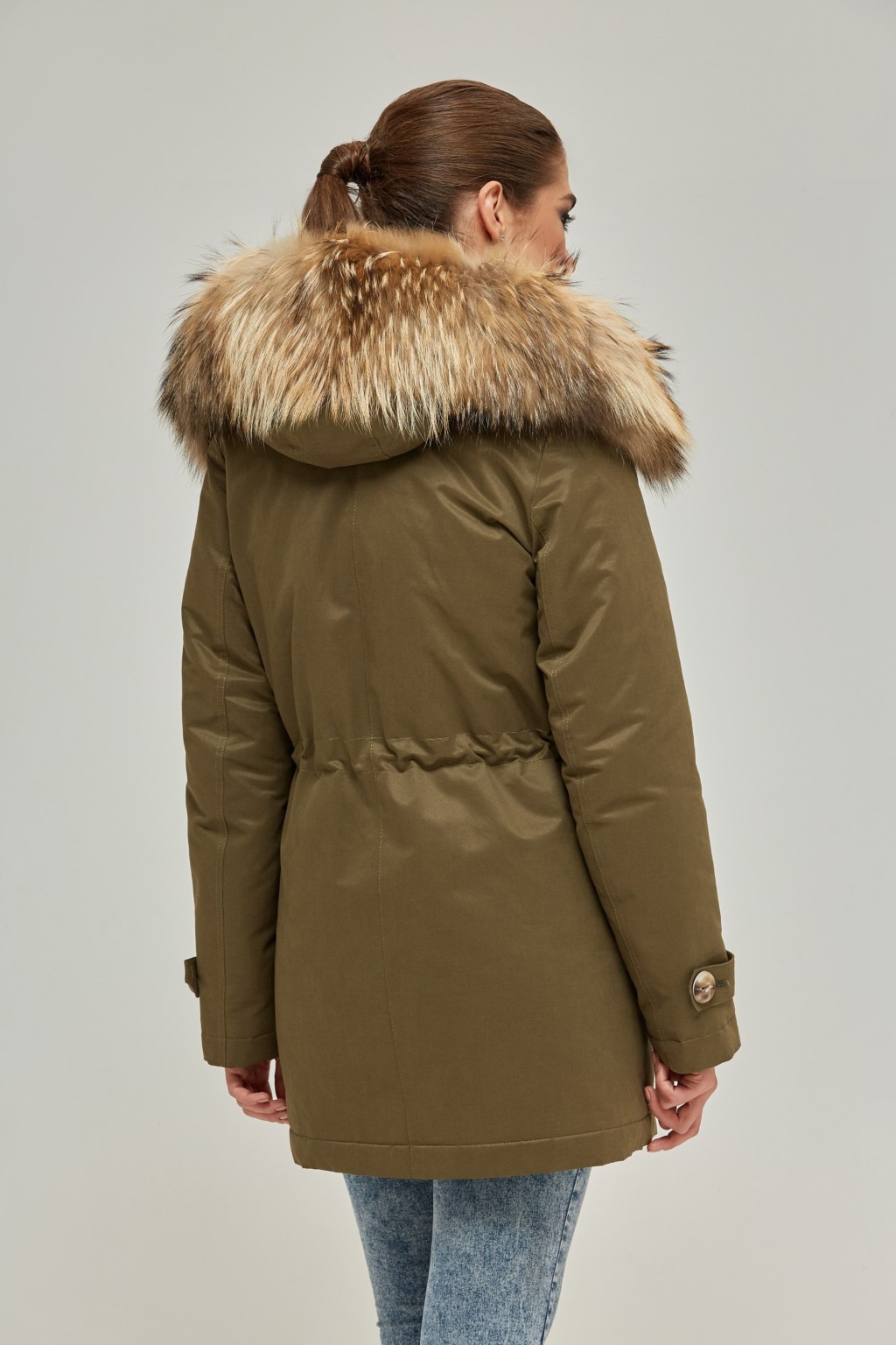 Зимняя парка Mila Nova П-53 хаки — изображение 2