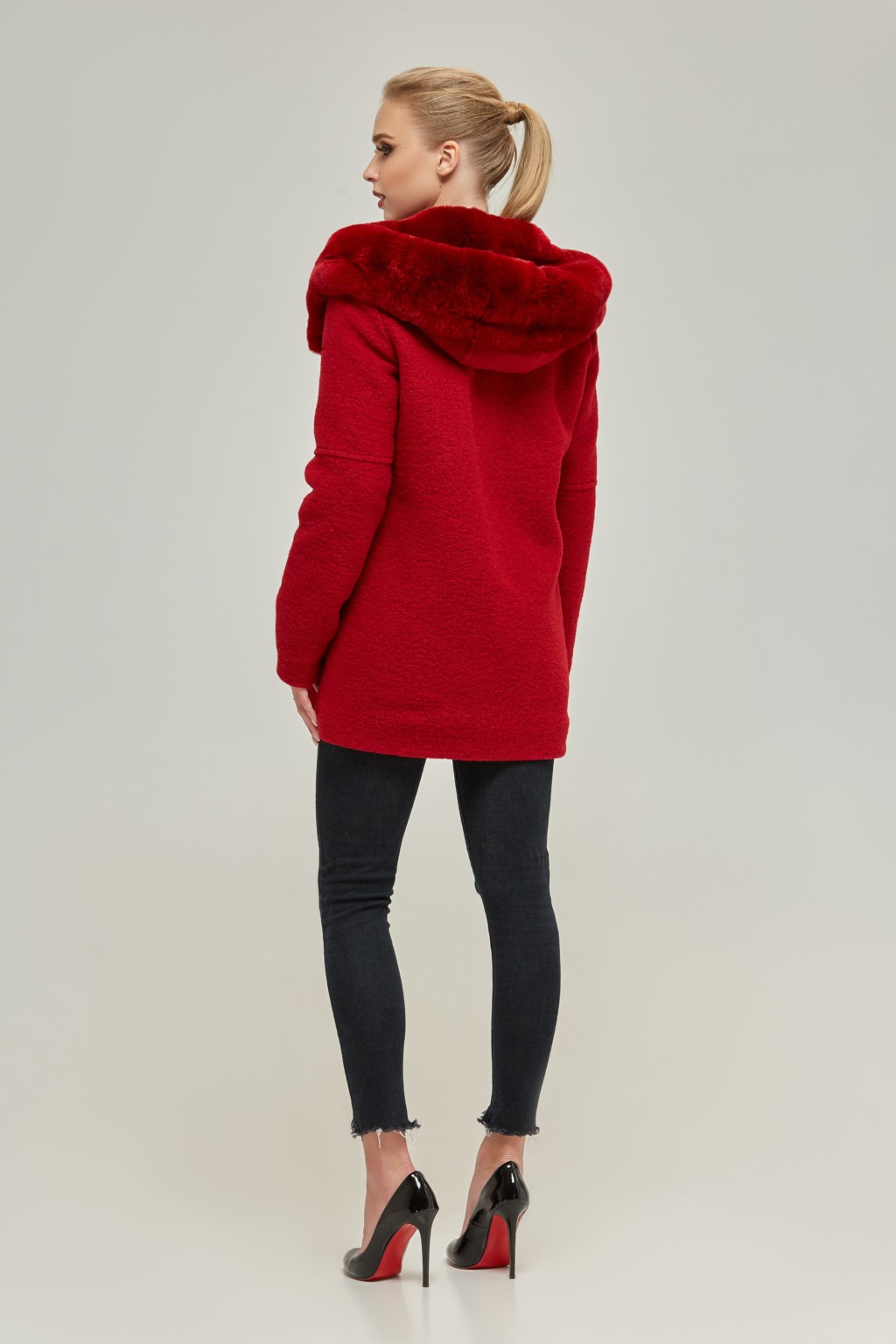 Зимнее пальто Mila Nova ПВ-74кор красный — изображение 3