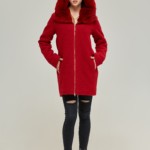 Зимнее пальто Mila Nova ПВ-74 красный