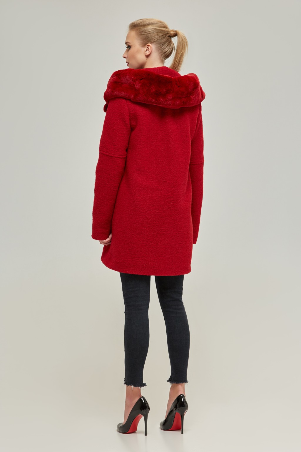Зимнее пальто Mila Nova ПВ-74 красный — изображение 2