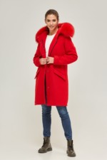 Зимняя Парка Mila Nova П-64 красный — изображение 7