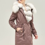 Зимняя парка Mila Nova П-70 темная фреза