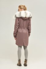 Зимняя парка Mila Nova П-70 темная фреза — изображение 4