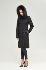 Зимняя дубленка Mila Nova Д-135 черный — изображение 4