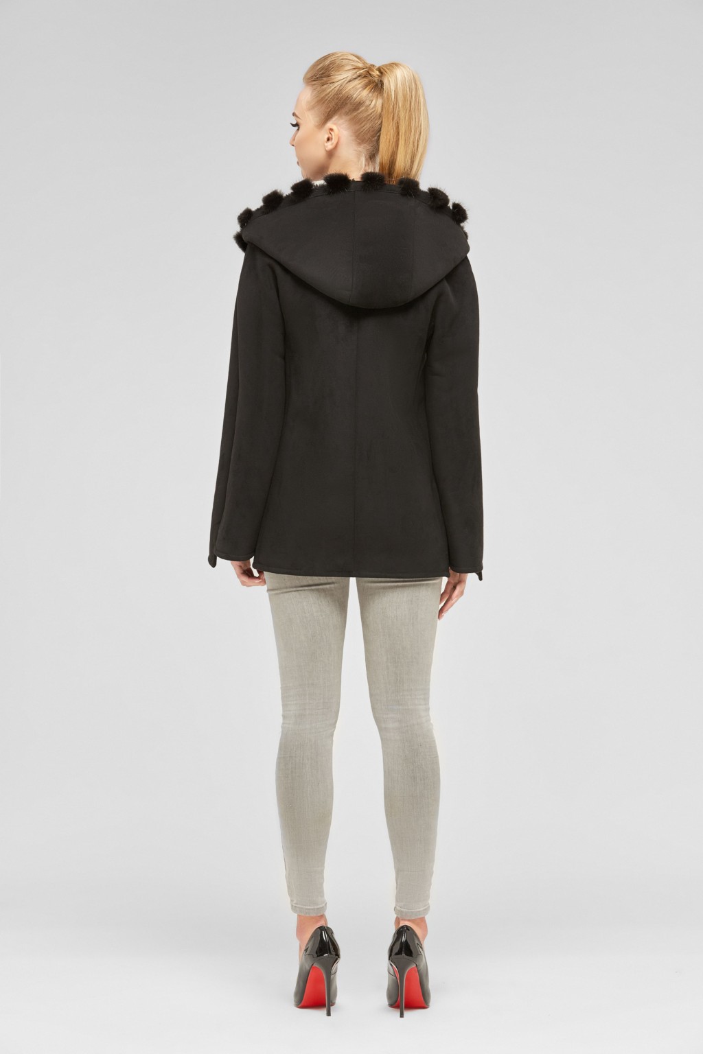 Зимняя дубленка Mila Nova Д-14 черный — изображение 2
