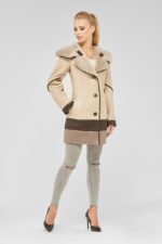 Зимова дублянка Mila Nova Д-73 бежевий - Зображення 2