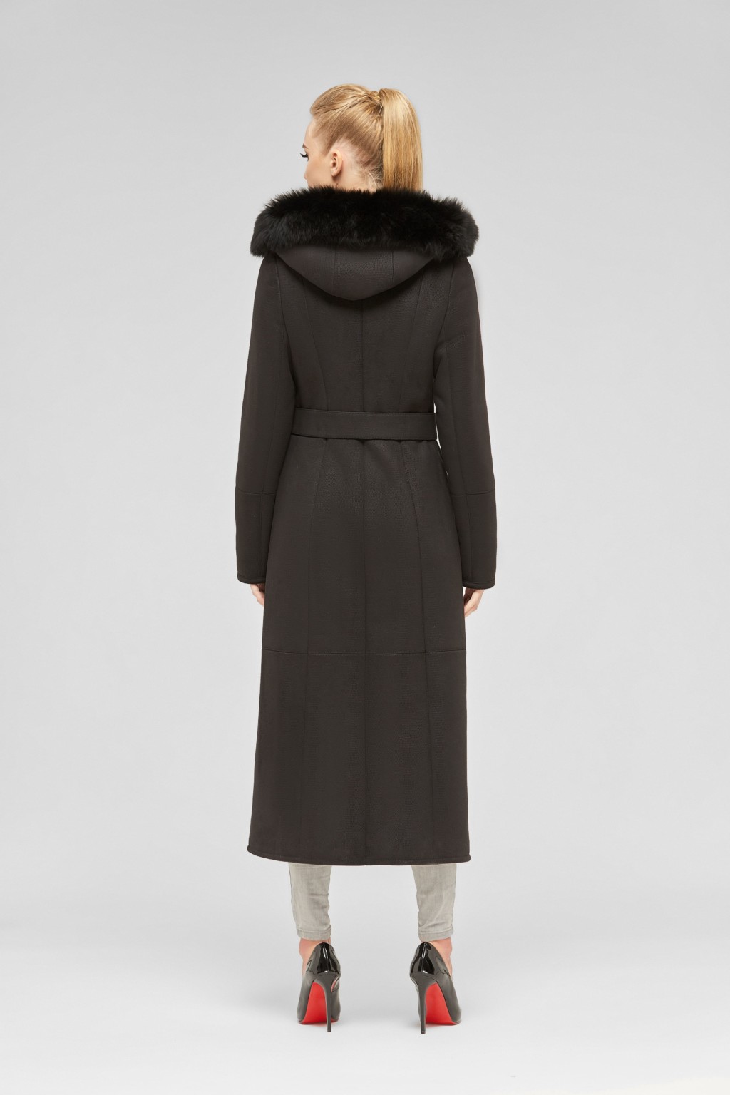 Зимняя дубленка Mila Nova Д-1 черный — изображение 3