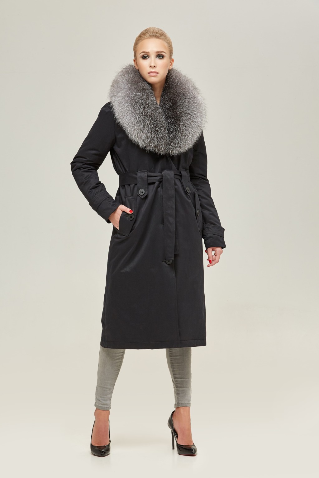 Зимнее пальто Mila Nova П-86д черный — изображение 1